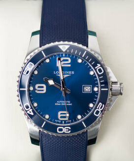 Longines HydroConquest  L3.781.4.96.6 41mm Full Set + 2 rubber with original clasp 2020 - 2