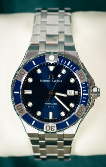 Maurice Lacroix Aikon Venturer 43mm AI6058-SS002-430-2 Niebieski NOWY - 3