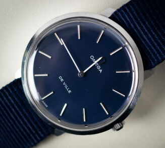 Omega Deville Tool 104 (Blue Dial) Strap NATO + Bracelet - 4