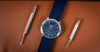 Omega Deville Tool 104 (Blue Dial) Strap NATO + Bracelet - 12