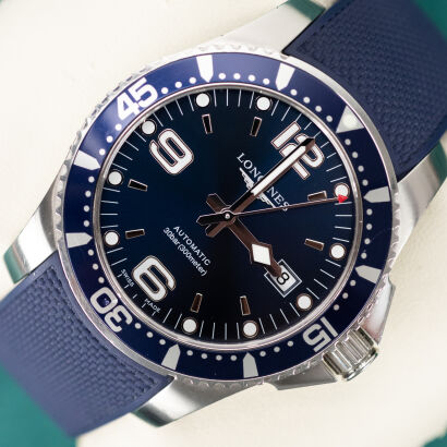 Longines HydroConquest L3.841.4.96.6 2019 r 44mm FV Marża Bransoleta + Guma Full Set