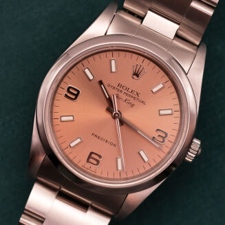 Rolex Air King 14000M Salmon Dial Full Set 34mm Full Set - 2