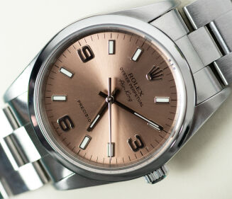 Rolex Air King 14000M Salmon Dial Full Set 34mm Full Set - 2