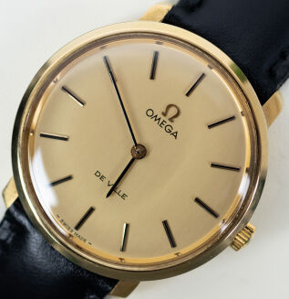 Omega De Ville Tool 104 Manulny 33mm  Leather Strap - 2