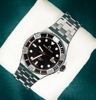 Maurice Lacroix Aikon Venturer 43mm AI6058-SS002-330-2  Czarny NOWY - 4